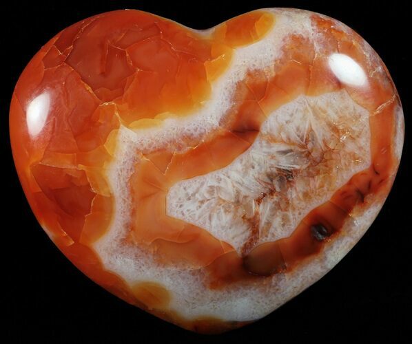 Colorful Carnelian Agate Heart #59555